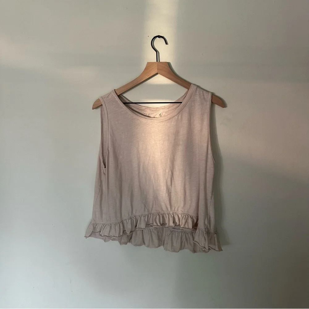 Free People Ruffle Tank - Picture 1 of 8